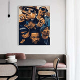 ChandeliersDecor.com-Musicians Wall Art-Tupac Poster: Gang Wall Art of Tupac and Biggie Smalls