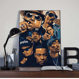 ChandeliersDecor.com-Musicians Wall Art-Tupac Poster: Gang Wall Art of Tupac and Biggie Smalls