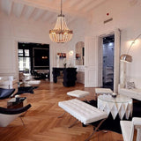 ChandeliersDecor.com-Chandeliers-Turquoise Enclosed Chandelier – Mediterranean Retro Pendant Light
