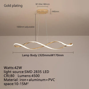 ChandeliersDecor.com-Chandeliers-Twirl Chandelier - Unmatched Elegance for Kitchen Island