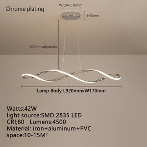 ChandeliersDecor.com-Chandeliers-Twirl Chandelier - Unmatched Elegance for Kitchen Island