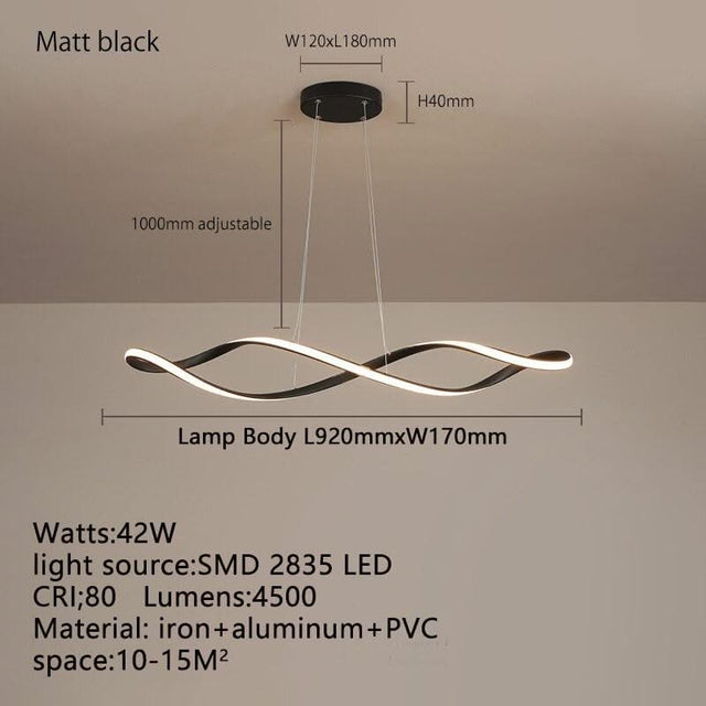 ChandeliersDecor.com-Chandeliers-Twirl Chandelier - Unmatched Elegance for Kitchen Island