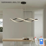 ChandeliersDecor.com-Chandeliers-Twirl Chandelier - Unmatched Elegance for Kitchen Island