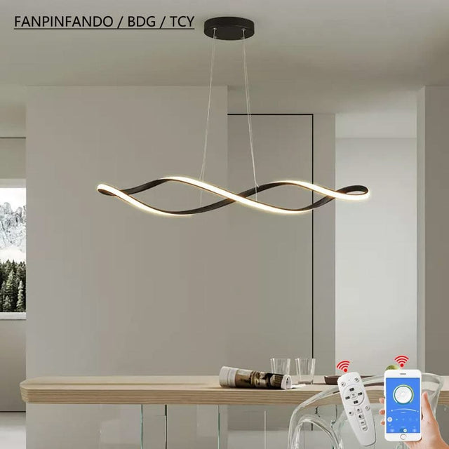 ChandeliersDecor.com-Chandeliers-Twirl Chandelier - Unmatched Elegance for Kitchen Island