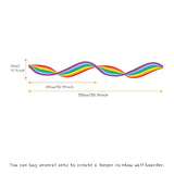 ChandeliersDecor.com-Twisted Rainbow Wall Decal for Kids Room | Kids Room Wall Decal