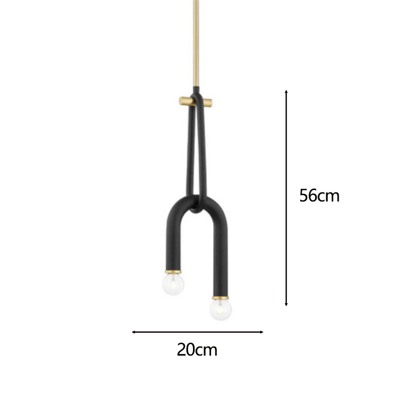 ChandeliersDecor.com-Chandeliers-U Shape Tube Chandelier - Exclusive Lighting Fixture