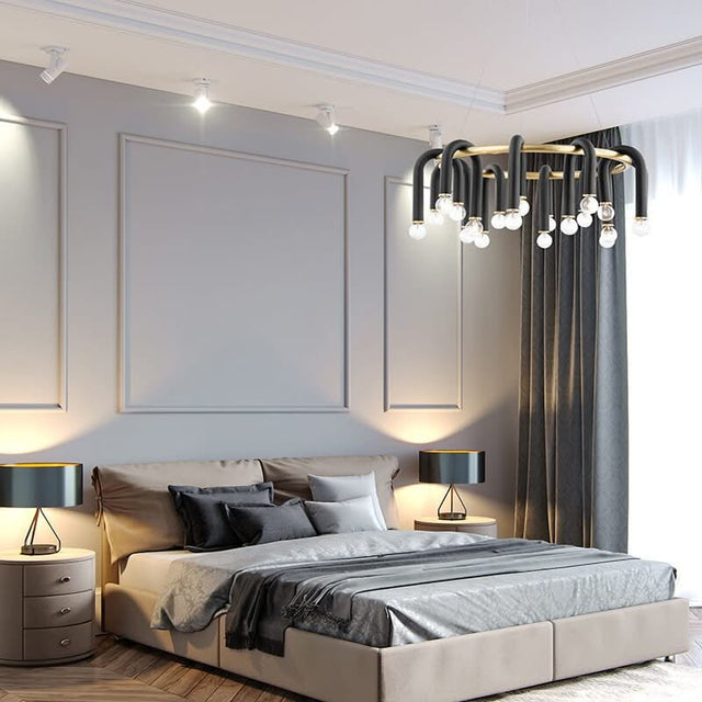 U Shape Tube Chandelier - Exclusive Lighting Fixture-ChandeliersDecor.com