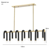 ChandeliersDecor.com-Chandeliers-U Shape Tube Chandelier - Exclusive Lighting Fixture