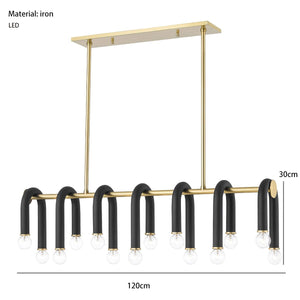ChandeliersDecor.com-Chandeliers-U Shape Tube Chandelier - Exclusive Lighting Fixture