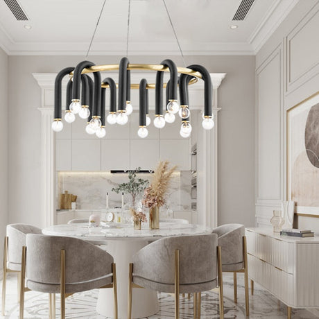 ChandeliersDecor.com-Chandeliers-U Shape Tube Chandelier - Exclusive Lighting Fixture