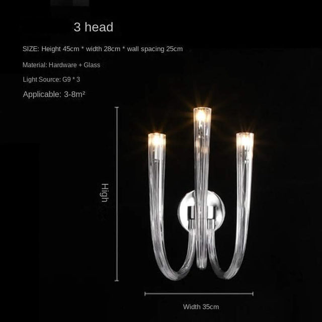 U Shaped Glass Italian Lustre Art Pendant Chandelier-ChandeliersDecor.com
