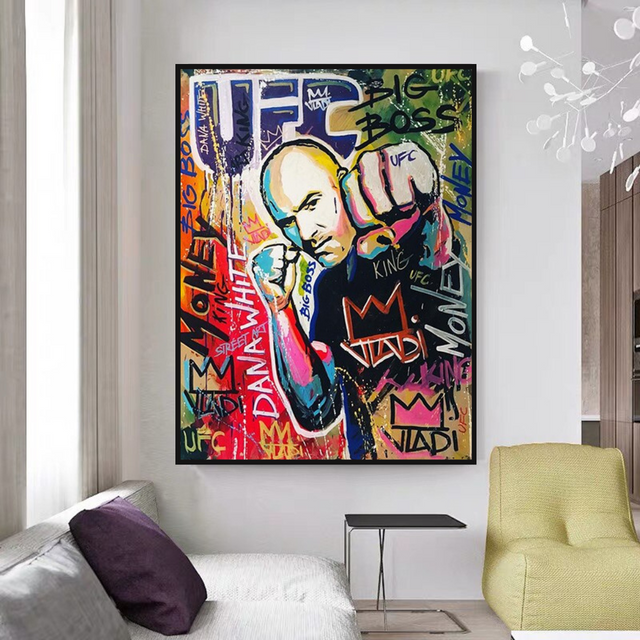 ChandeliersDecor.com-Wall Posters-UFC Champion Canvas Wall Art