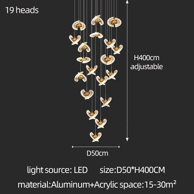 ChandeliersDecor.com-Staircase Chandelier-UFO Pendant Chandelier - Perfect Lighting Solution