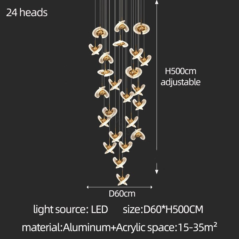 ChandeliersDecor.com-Staircase Chandelier-UFO Pendant Chandelier - Perfect Lighting Solution