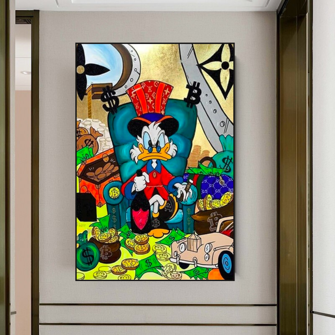 ChandeliersDecor.com-Scrooge McDuck Wall Art-Uncle Scrooge Canvas Wall Art – Exclusive Collection