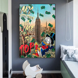 ChandeliersDecor.com-Scrooge McDuck Wall Art-Uncle Scrooge McDuck Canvas Wall Art for Your Attitude