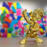 ChandeliersDecor.com-Supreme Sculptures-Uncle Scrooge McDuck Gold Millionaire Electroplated Statue Ornament