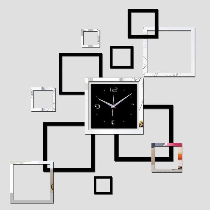 ChandeliersDecor.com-Wall Clocks-Unique Large Wall Clock Acrylic Mirror Quartz Do it Yourself Clock