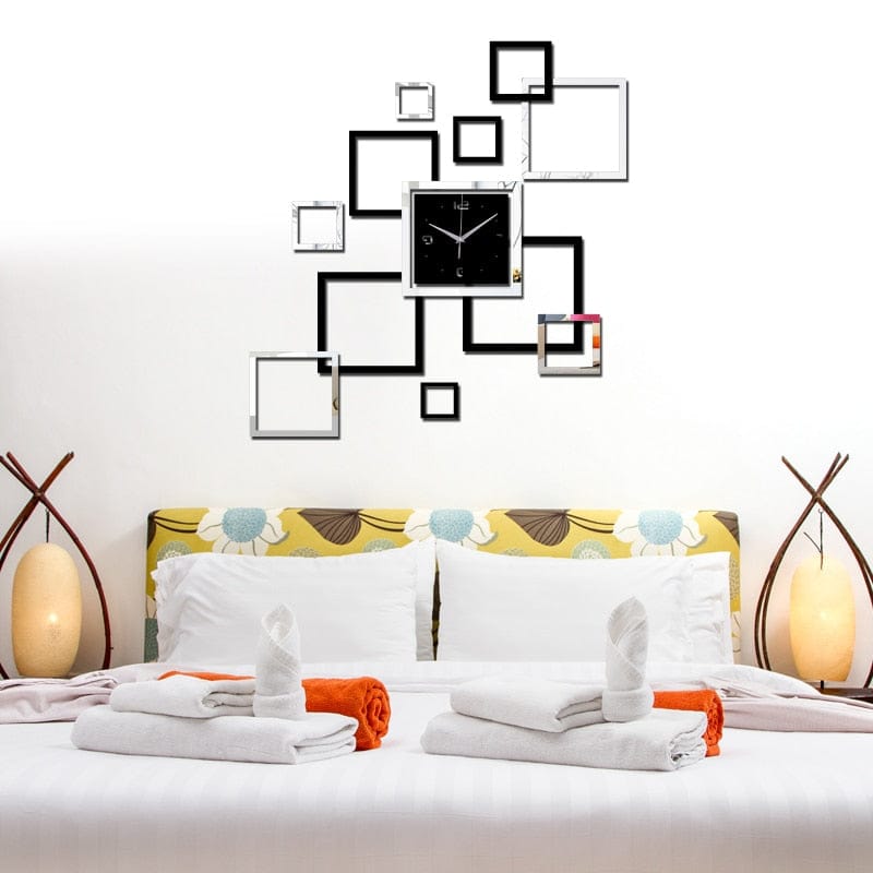ChandeliersDecor.com-Wall Clocks-Unique Large Wall Clock Acrylic Mirror Quartz Do it Yourself Clock
