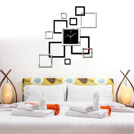 ChandeliersDecor.com-Wall Clocks-Unique Large Wall Clock Acrylic Mirror Quartz Do it Yourself Clock