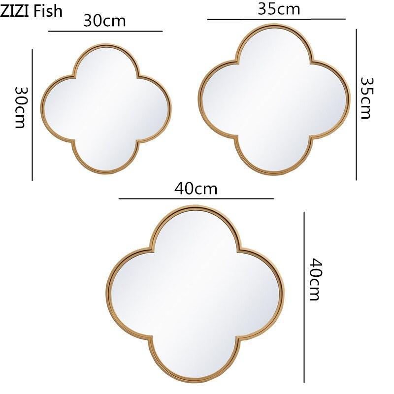 ChandeliersDecor.com-Furniture-Van Cleef Mirror: Flower-Shaped Reflective Glass