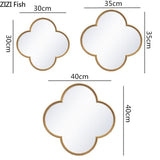 ChandeliersDecor.com-Furniture-Van Cleef Mirror: Flower-Shaped Reflective Glass