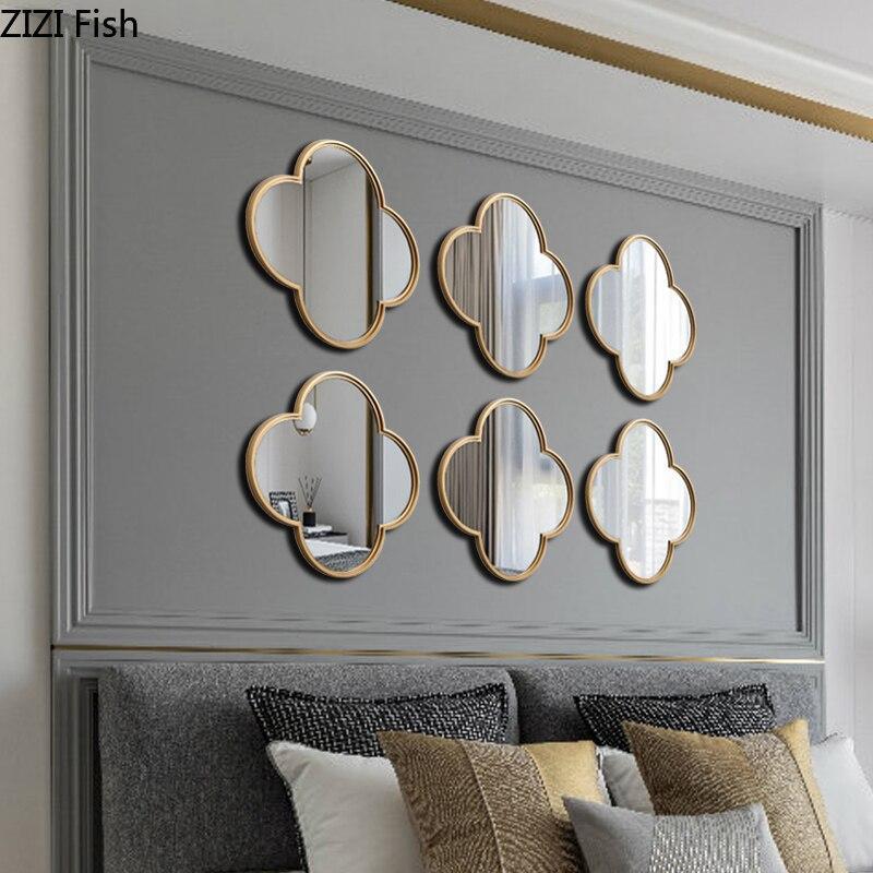 ChandeliersDecor.com-Furniture-Van Cleef Mirror: Flower-Shaped Reflective Glass