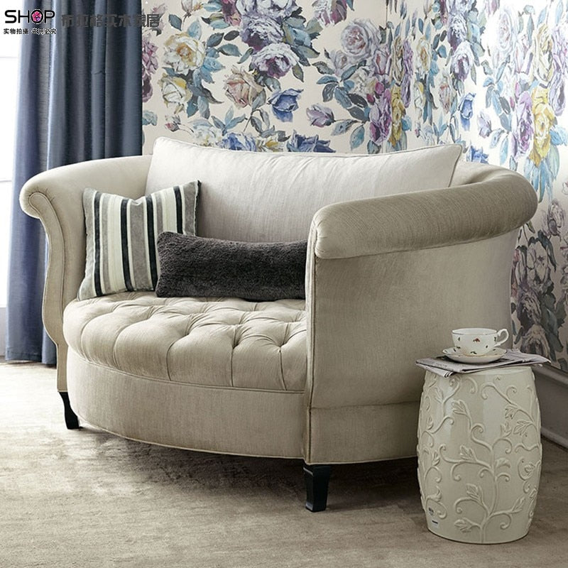 ChandeliersDecor.com-Furniture-Velvet Sofa Chair: Ergonomic Style Combined