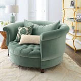 ChandeliersDecor.com-Furniture-Velvet Sofa Chair: Ergonomic Style Combined
