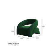 ChandeliersDecor.com-Sofa Chairs and Stools-Velvet Sofa Chair: Luxury Comfort for Your Home