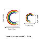 ChandeliersDecor.com-Kids Room Nursery Decals-Vigor Circle Rainbow Dots Decals Wall Stickers