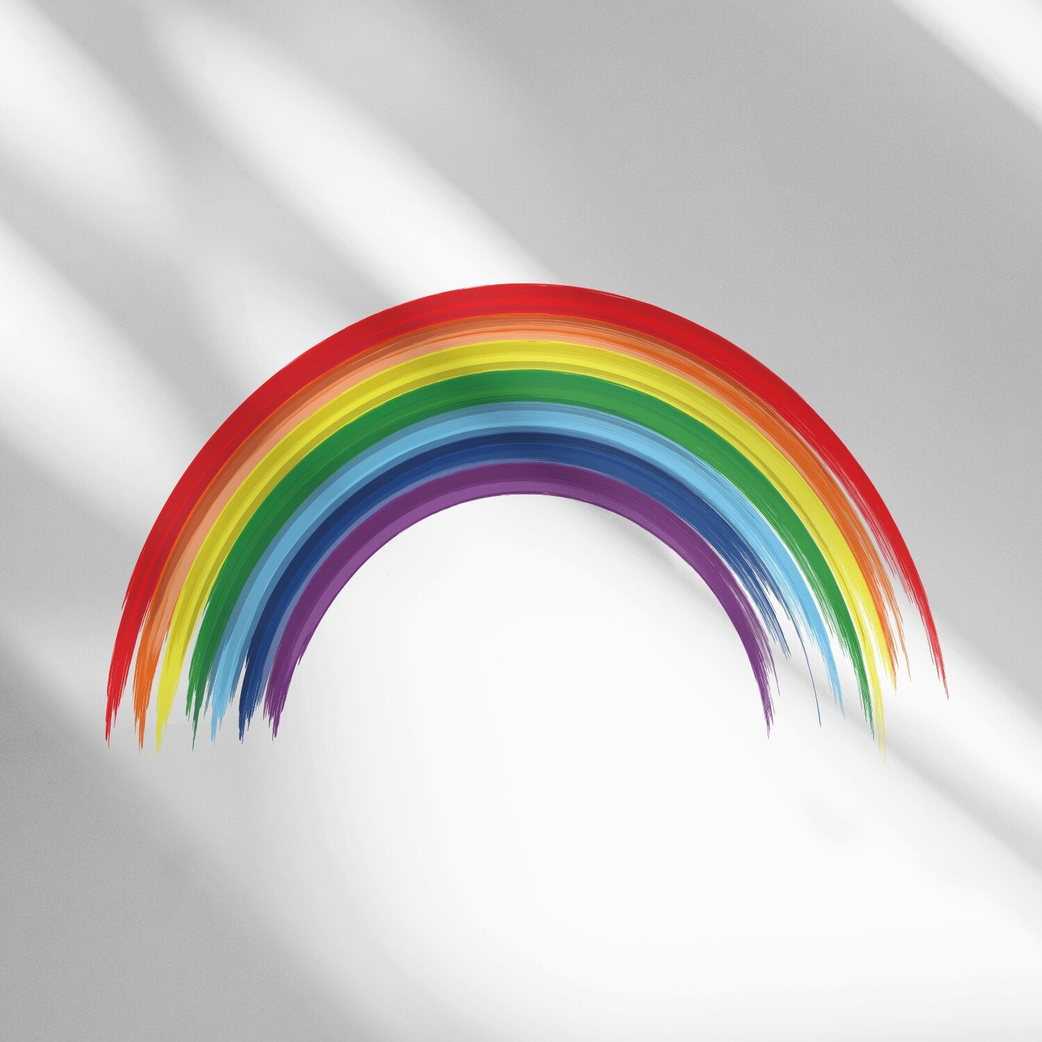 ChandeliersDecor.com-Kids Room Nursery Decals-Vigor Watercolor Rainbow Waterproof Wall Stickers