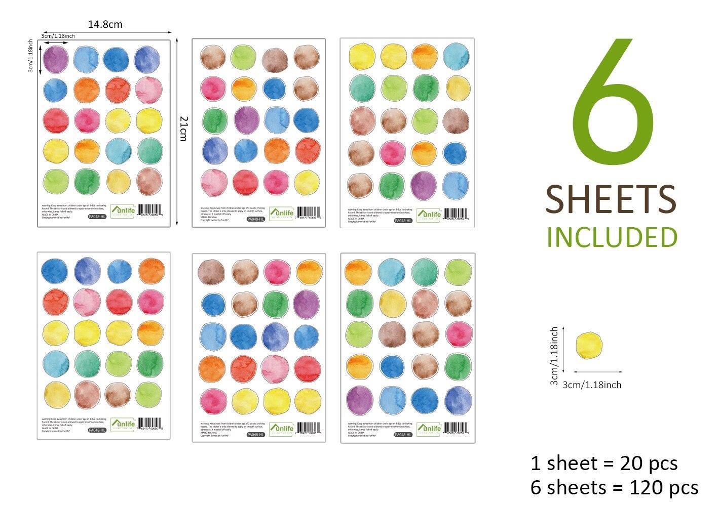 ChandeliersDecor.com-Kids Room Nursery Decals-Vigor Watercolor Rainbow Waterproof Wall Stickers