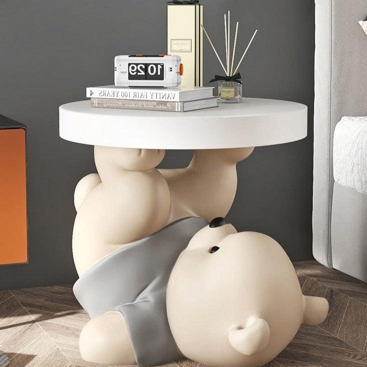 ChandeliersDecor.com-Kids Statues-Vigorous Bear Statue Side Table Ornament