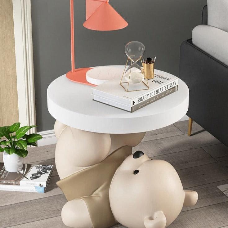 ChandeliersDecor.com-Kids Statues-Vigorous Bear Statue Side Table Ornament