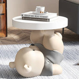 ChandeliersDecor.com-Kids Statues-Vigorous Bear Statue Side Table Ornament