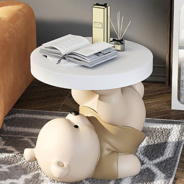 ChandeliersDecor.com-Kids Statues-Vigorous Bear Statue Side Table Ornament