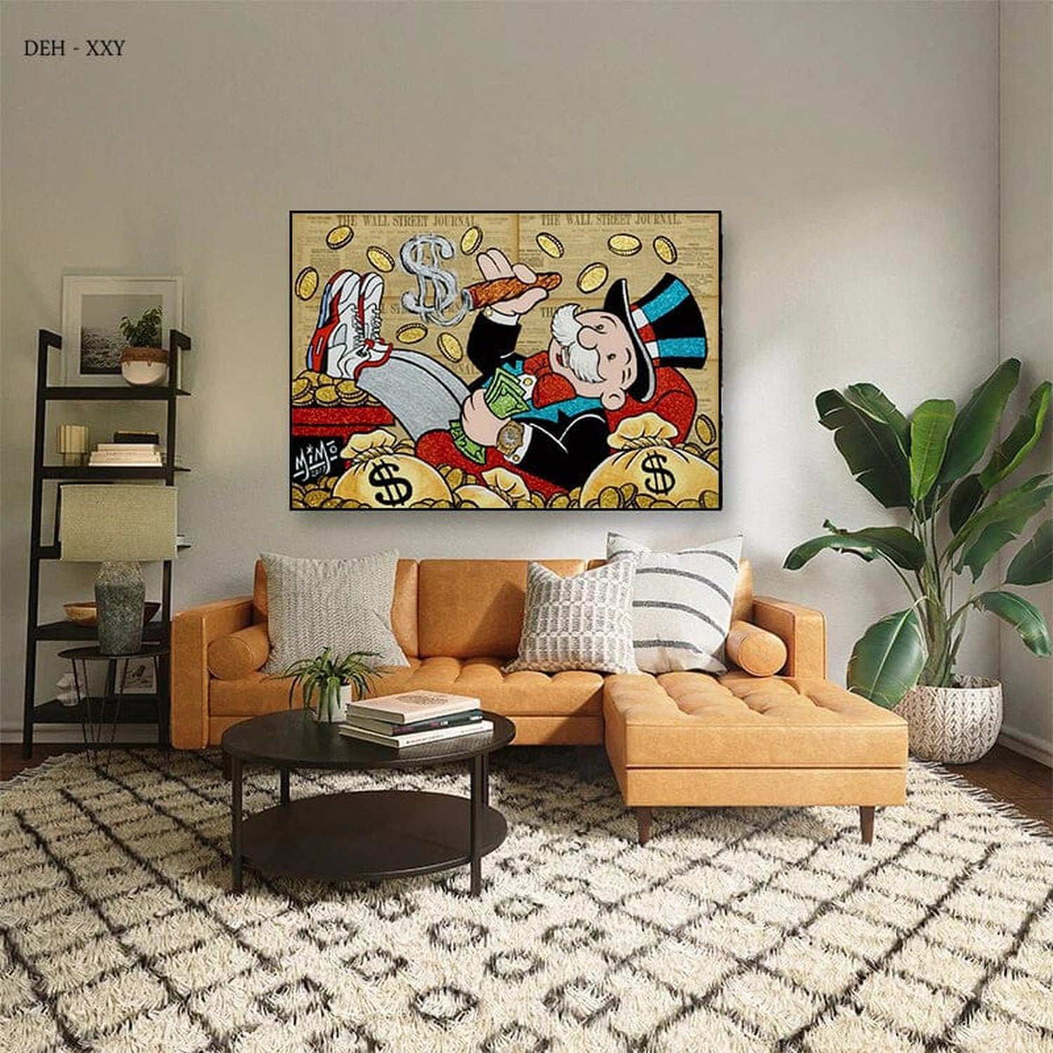ChandeliersDecor.com-Monopoly Wall Poster-Vintage Alec Monopoly and Richie Canvas Print
