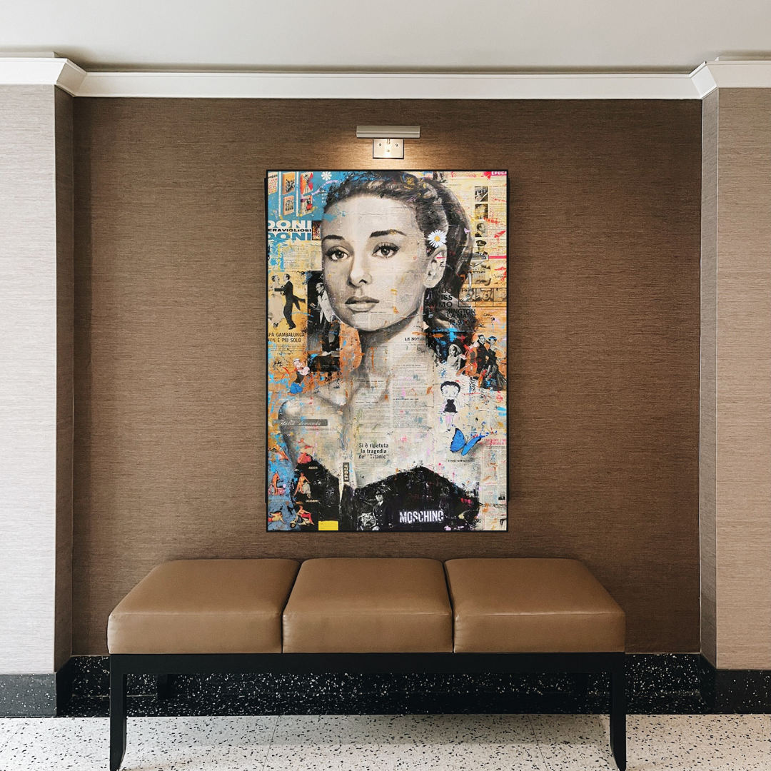 ChandeliersDecor.com-Audrey Hepburn Wall Art-Vintage Audrey Hepburn Canvas Art