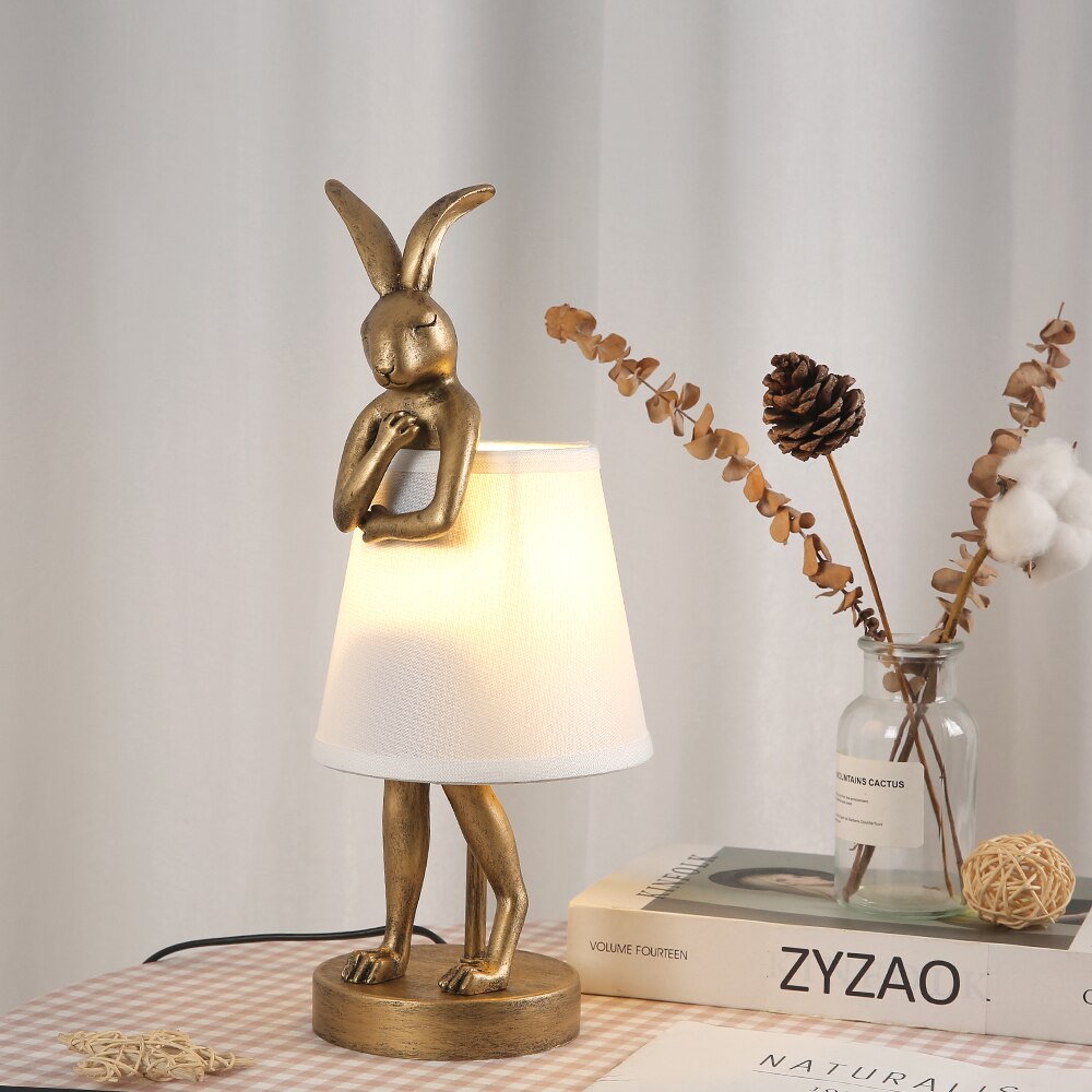 ChandeliersDecor.com-Table Lamp-Vintage Bathing Rabbit Table Lamp