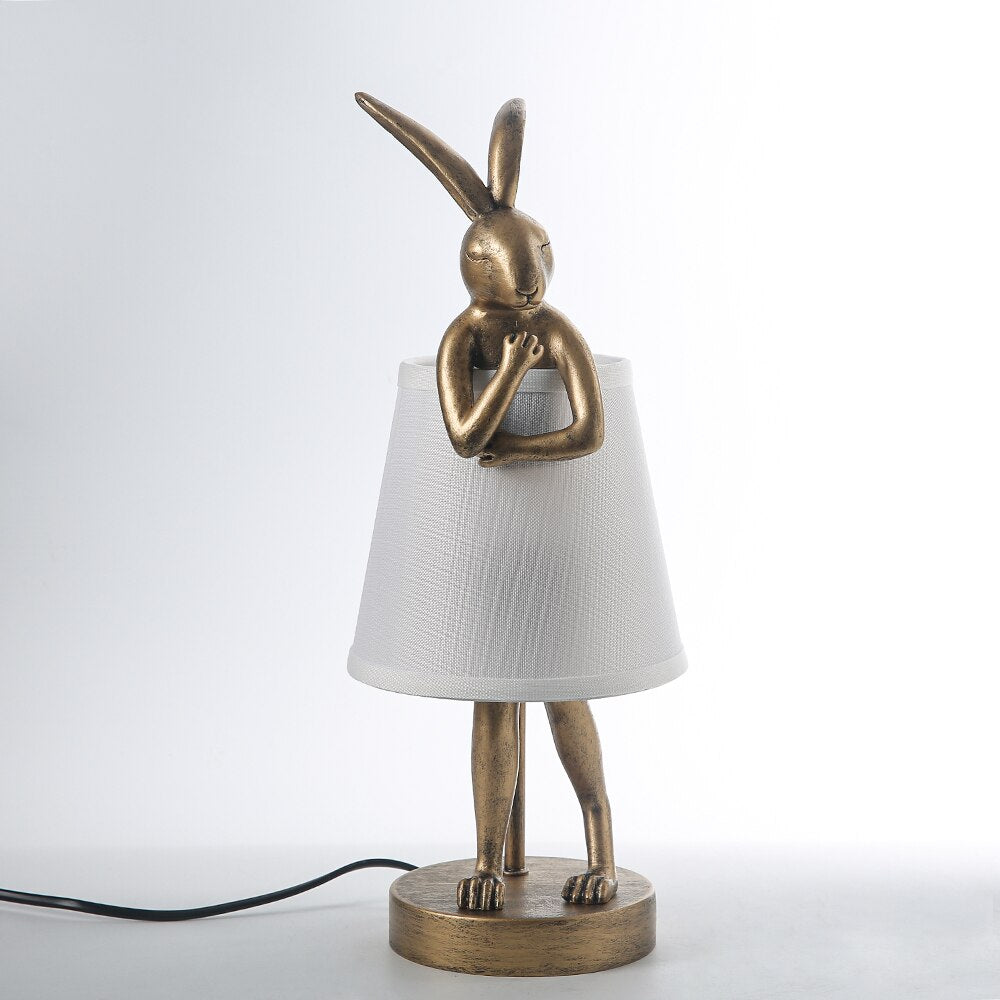 ChandeliersDecor.com-Table Lamp-Vintage Bathing Rabbit Table Lamp