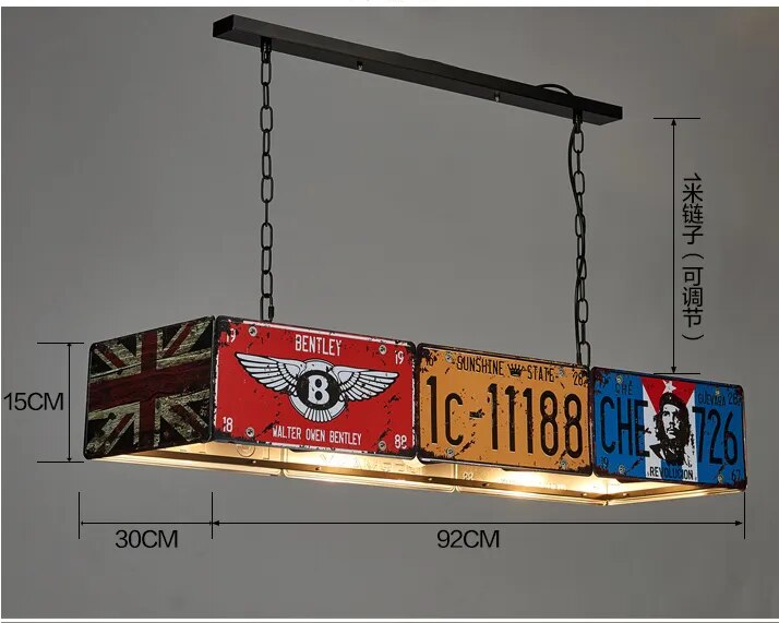ChandeliersDecor.com-Kitchen Island-Vintage Iron Retro Pendant Lamp - Home Decor