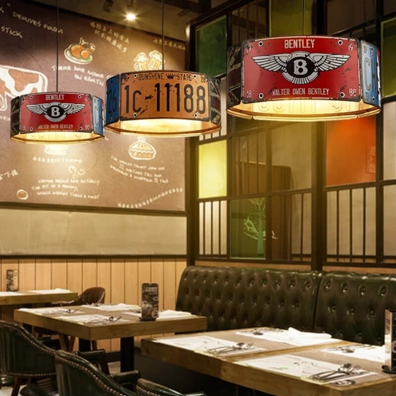 ChandeliersDecor.com-Kitchen Island-Vintage Iron Retro Pendant Lamp - Home Decor