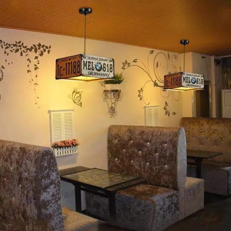 ChandeliersDecor.com-Kitchen Island-Vintage Iron Retro Pendant Lamp - Home Decor