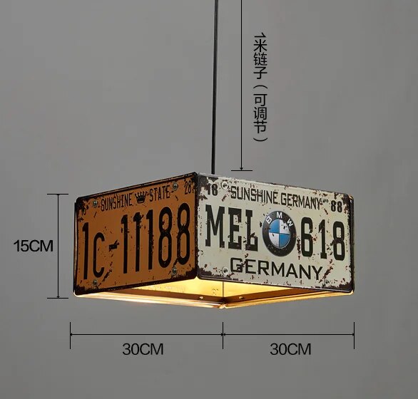 ChandeliersDecor.com-Kitchen Island-Vintage Iron Retro Pendant Lamp - Home Decor