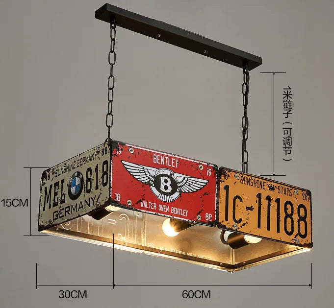ChandeliersDecor.com-Kitchen Island-Vintage Iron Retro Pendant Lamp - Home Decor