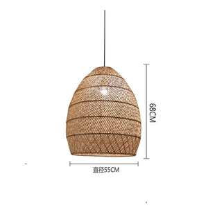 ChandeliersDecor.com-Pendant Lights-Vintage Rattan Lamp