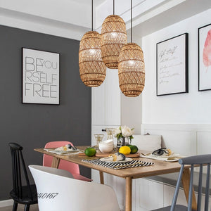 ChandeliersDecor.com-Pendant Lights-Vintage Rattan Lamp