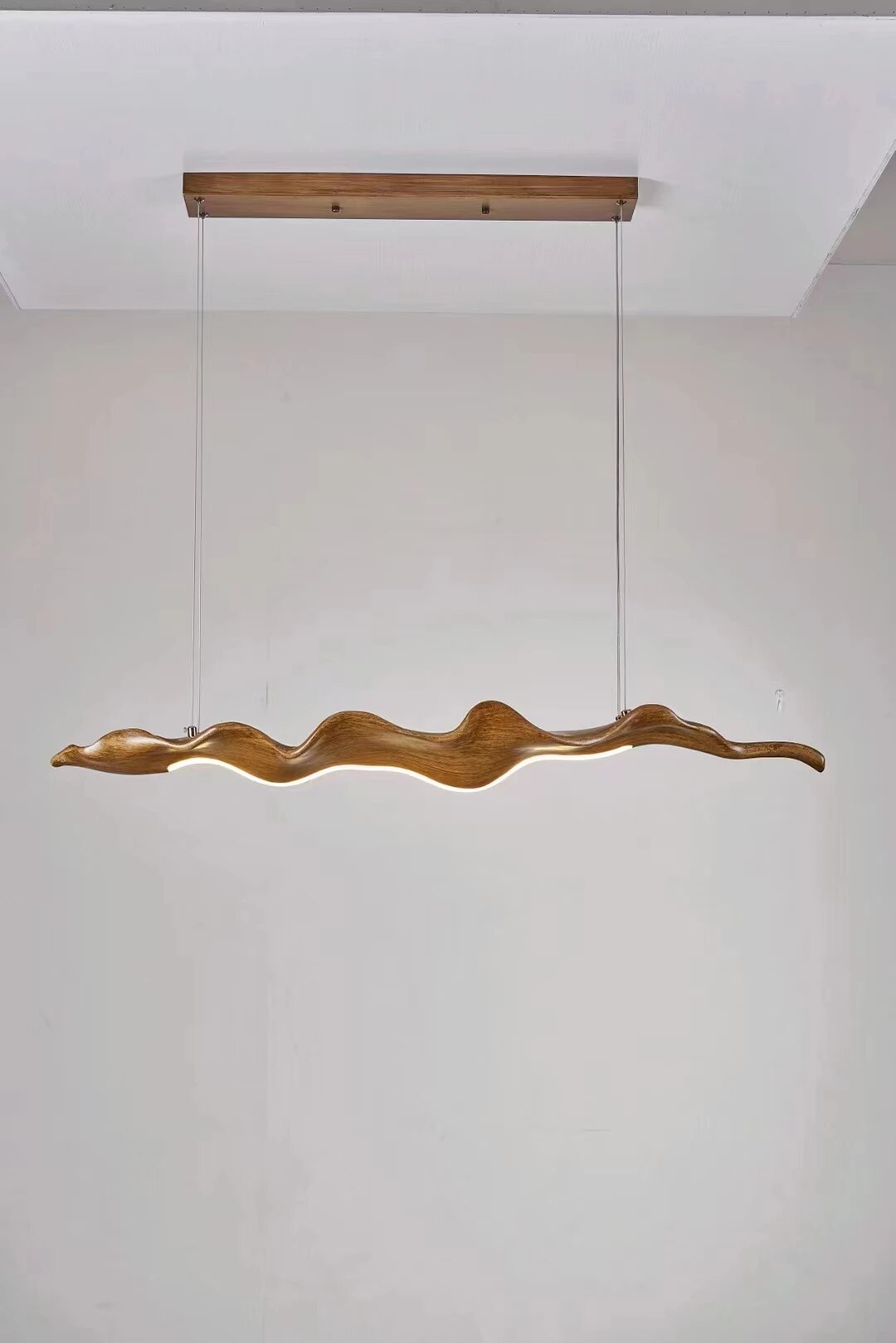 ChandeliersDecor.com-Kitchen Island-Vintage Resin Wood Leaf Pendant Lights - Indoor Decor Lighting