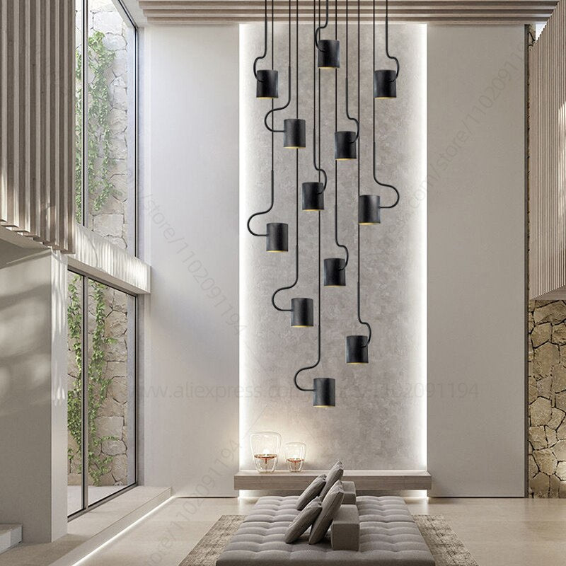 ChandeliersDecor.com-Staircase Chandelier-Vortex Hook Chandelier - Illuminate Your Space